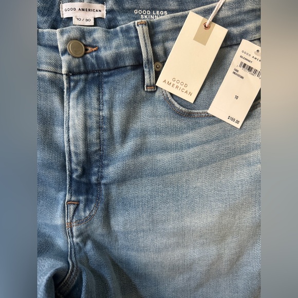 GOOD AMERICAN Soft-Tech Good Leg Skinny Jeans Indigo 506 Size 10/30 - Picture 7 of 8
